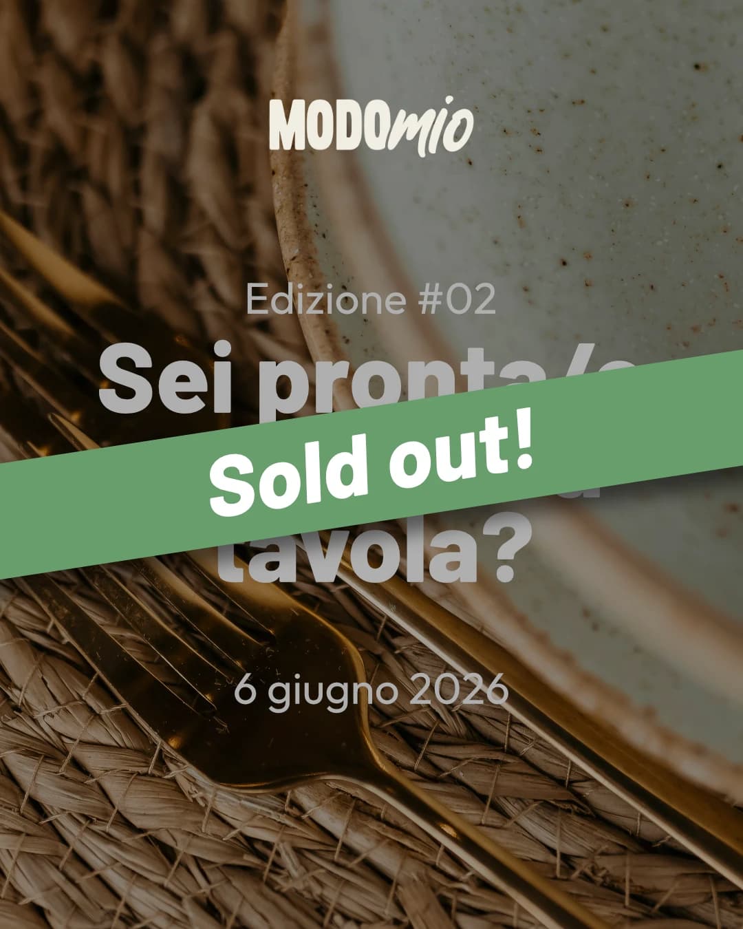 ModoMio Edizione #02 sold out announcement